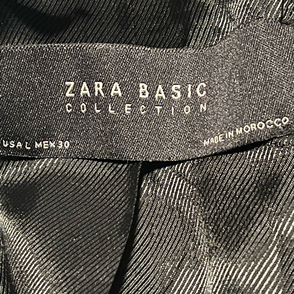 Zara Basic Lined Jacket Sz Large - image 6